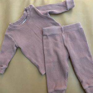 Mebie Baby Ribbed Sweatsuit
